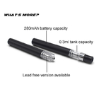 280mah mini penna vuota eliminabile di riempimento superiore dell'olio del cbd della penna D7 del vape del cbd della batteria 0.3ml
