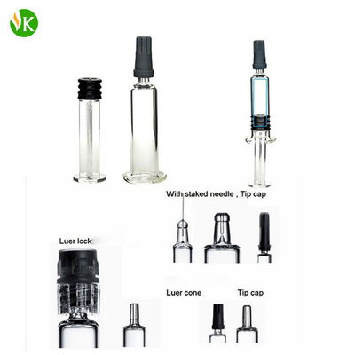 Delta di vetro 8/9/10 della siringa dell'olio del distillato CBD 1ml per Vape