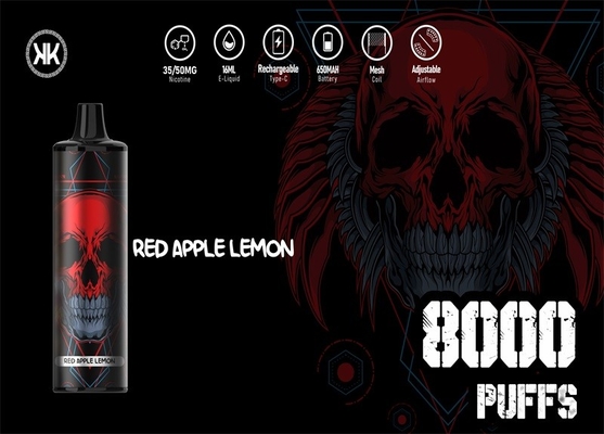 L'energia EPOD massimo Vape eliminabile di KK 8000 soffi 12 condisce il nicotina 50mg