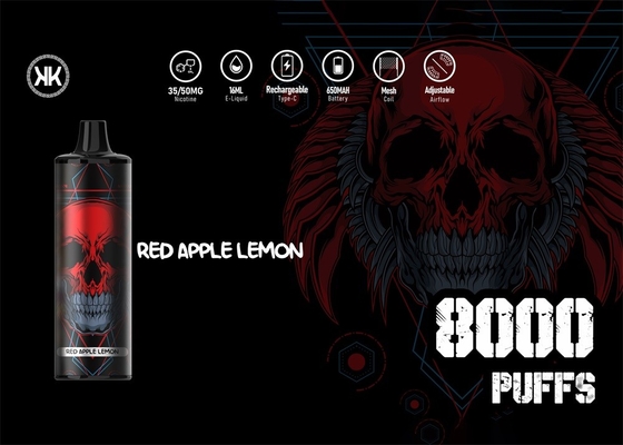 il sale Vape eliminabile del nicotina di 16ml 5% rinchiude 12 sapori differenti di generi