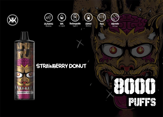 Vaporizzatore ricaricabile liquido eliminabile di 12 di sapori E della sigaretta EPOD di ENERGIA di Vape 8000 sapori del soffio 17ml un multi