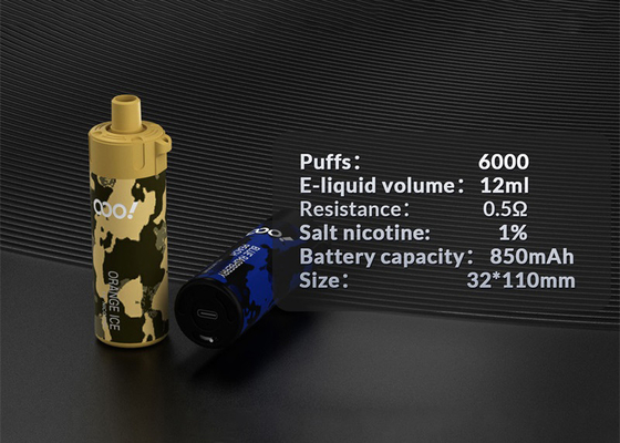 Il E-cig di vendita caldo del soffio di Por 6000 di energia 10 generi condisce Vape eliminabile Mesh Coil Disposable Vape Pen ricaricabile