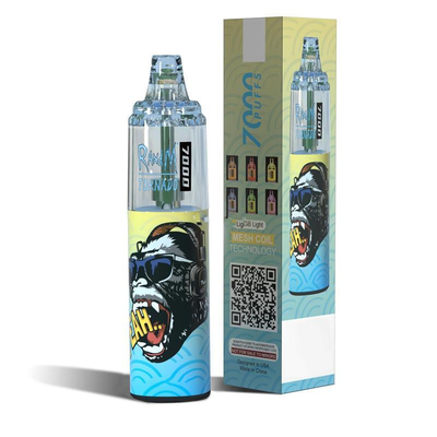 Soffi liquidi di tornado 7000 di 14ML E Vapes RandM con la luce di Mesh Coil And RGB