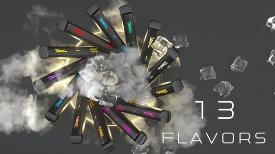 I 3000 soffi eliminabili BOU ESCLUDONO il NIC 1350mAh 13 del fumo 5% condisce il Cig di 10ml E