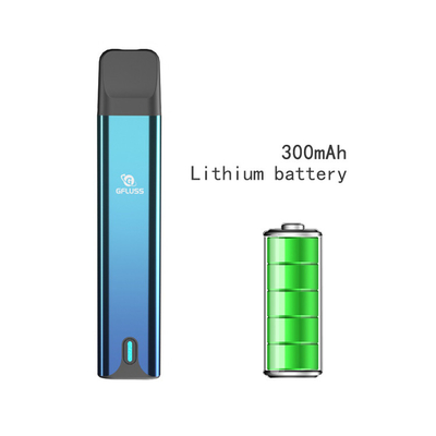 300mAh Litio Ricaricabile Olio Spessa Penna Usa E Getta Vape 1ml Con Finestra Visibile