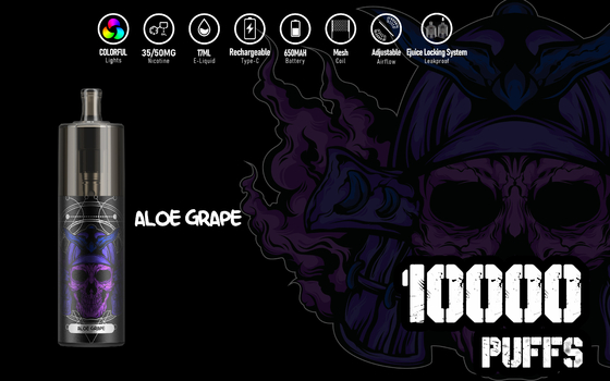 Grande corredo eliminabile di Vape dei grandi 10000 soffi, energia liquida 17ml Epod Vape di KK