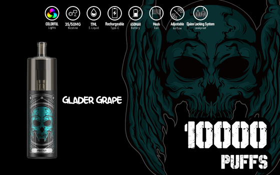 Grande corredo eliminabile di Vape dei grandi 10000 soffi, energia liquida 17ml Epod Vape di KK