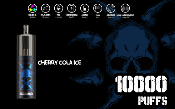 Visible Window Energy 10000 Puffs 17ml Liquid Epod Vape E Cig KK 10 Gusti