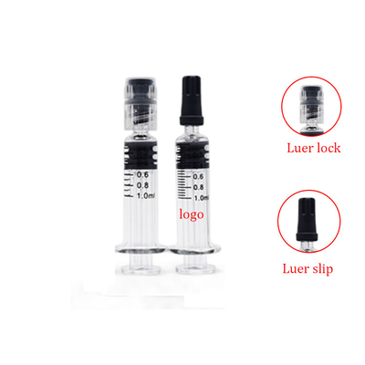 Capacità materiale di vetro delle siringhe 0.5ml 1ml 2.25ml della serratura di Luer di Pyrex