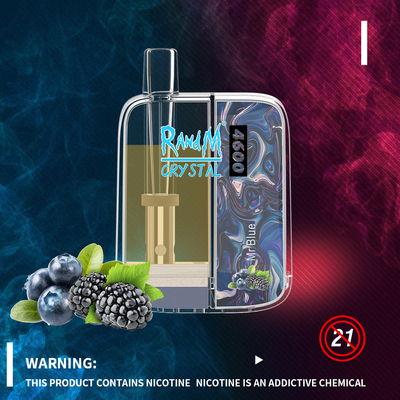 RandM Crystal 4600 Puff Sigarette elettroniche usa e getta Pod da 10 ml con bobina in rete