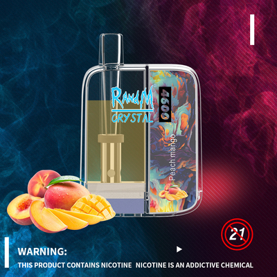 Lo stile RandM Crystal Disposable 4600 di alta moda soffia Vapes con 12 sapori 10ml