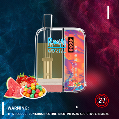 Lo stile RandM Crystal Disposable 4600 di alta moda soffia Vapes con 12 sapori 10ml