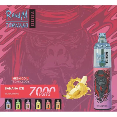 45 nicotina portatile premio eliminabile del vaporizzatore 0/2/3/5% di tornado 14ML di RandM della penna di Vape di sapori