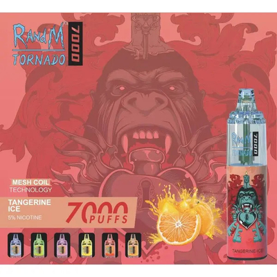 45 nicotina portatile premio eliminabile del vaporizzatore 0/2/3/5% di tornado 14ML di RandM della penna di Vape di sapori