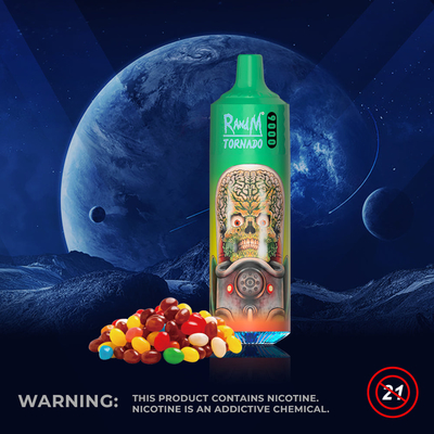 Il baccello piano Vape di RandM del liquido del soffio E di tornado 9000 rinchiude la penna fertile del vaporizzatore del ghiaccio da 18 ml