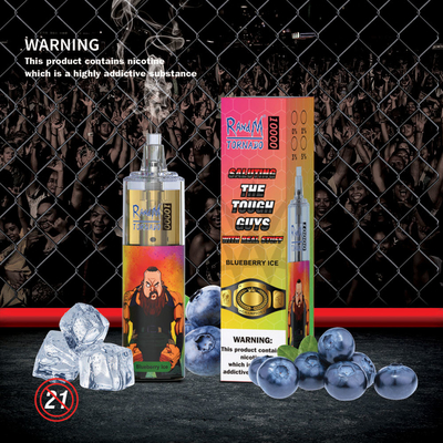 10000 soffia il sistema Vape del baccello da 20 ml rinchiude la luce eliminabile Rechargable di Vape RGB di tornado di RandM