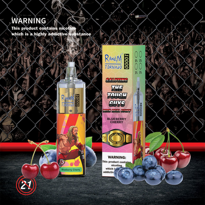 10000 soffia il sistema Vape del baccello da 20 ml rinchiude la luce eliminabile Rechargable di Vape RGB di tornado di RandM