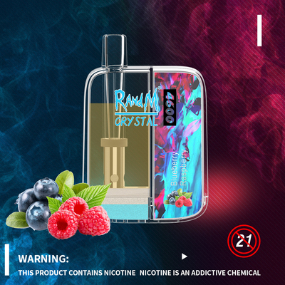 Vaporizzatore portatile premio eliminabile dei soffi 10ML del cristallo 4600 di Vape RandM della scatola esile