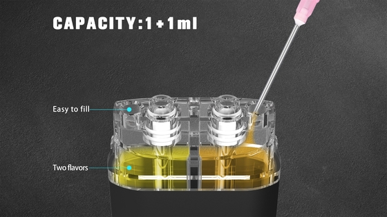 Cartuccia per penna vaporifica monouso da 2 ml 2 in 1 Dispositivo a doppio sapore con caricabatterie di tipo C