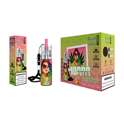 5% di nicotina 20 ml di liquido di capacità succo di gelato di frutta gustoso 14 sapori Fumo Tornado 10000 boccate più vapore usa e getta