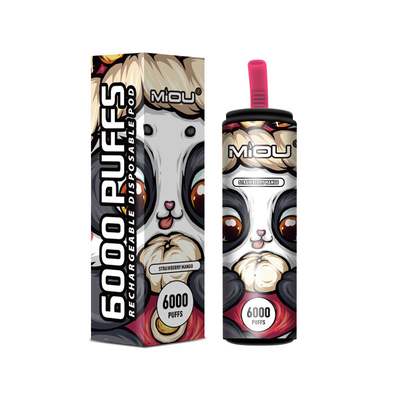 650ml Vape eliminabile Miou 6000 soffi in azione