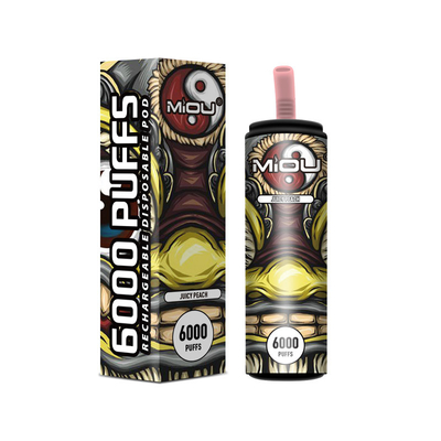 nicotina eliminabile ricaricabile del soffio 5% di 650mAh Vape Miou 6000