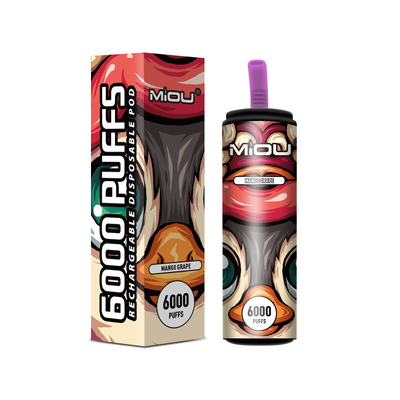 650ml Vape eliminabile Miou 6000 soffi in azione