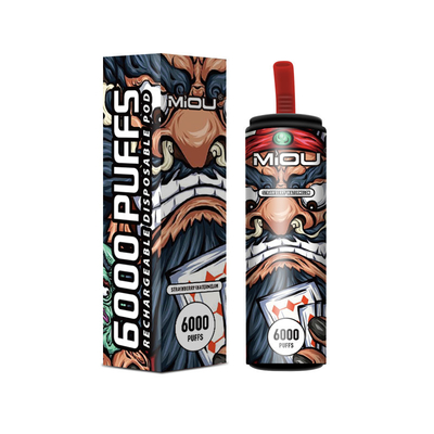650ml Vape eliminabile Miou 6000 soffi in azione
