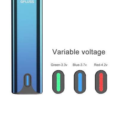 L'alta qualità 300 su ordinazione Mah 2ml preriscalda la tensione eliminabile del bottone CBD Vape Pen Pod No Leak Adjustable