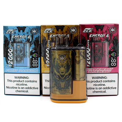 49.5x26x86 mm ECK KK Vaporizer 12000 Puffs 5% Nicotina gusto fantastico