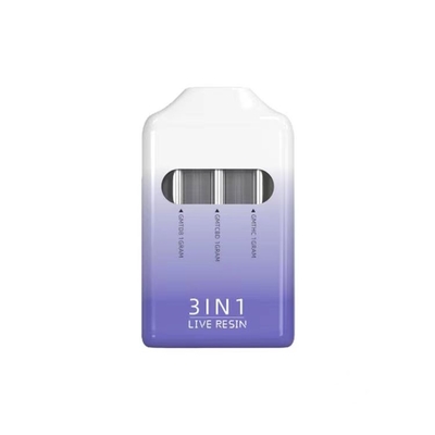 Ultima nuova arrivata 3 in 1 3 ml Cartuccia di vapore monouso con porta di ricarica micro USB
