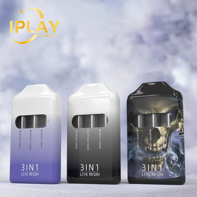 Ultima nuova arrivata 3 in 1 3 ml Cartuccia di vapore monouso con porta di ricarica micro USB
