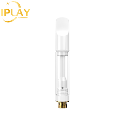 Cartuccia per olio CBD THC D8 all' ingrosso Cartuccia circolare piatta di zirconia di 0,5 ml 1 ml
