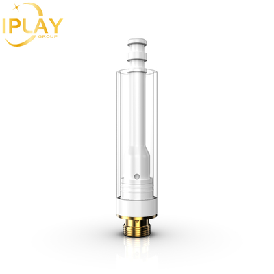 Cartuccia per olio CBD THC D8 all' ingrosso Cartuccia circolare piatta di zirconia di 0,5 ml 1 ml