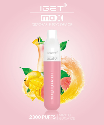 Soffi eliminabili di spedizione veloci della penna IGET max 2300 di Vape 16 sapori disponibili
