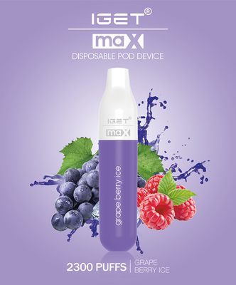 Soffi eliminabili di spedizione veloci della penna IGET max 2300 di Vape 16 sapori disponibili