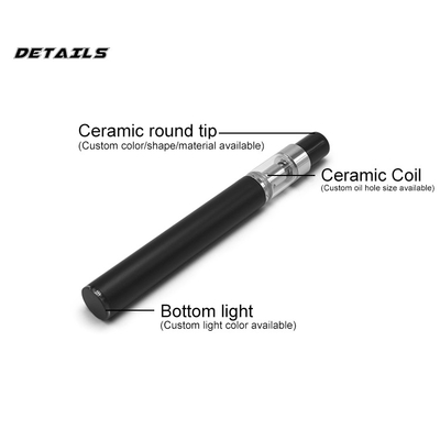 280mah mini penna vuota eliminabile di riempimento superiore dell'olio del cbd della penna D7 del vape del cbd della batteria 0.3ml