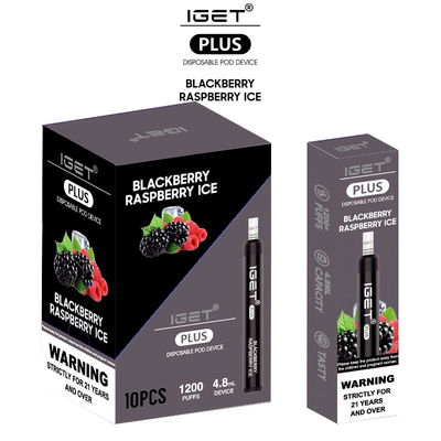 Iget più il multiplo condisce 1200 soffi che la sigaretta elettronica vaporizza 4.8ml Vape Pen Disposable