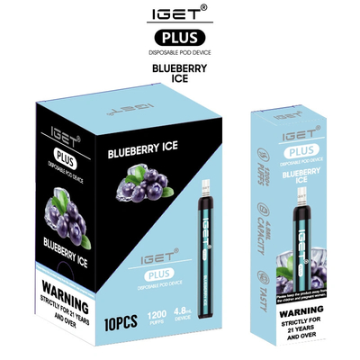 Iget più il multiplo condisce 1200 soffi che la sigaretta elettronica vaporizza 4.8ml Vape Pen Disposable