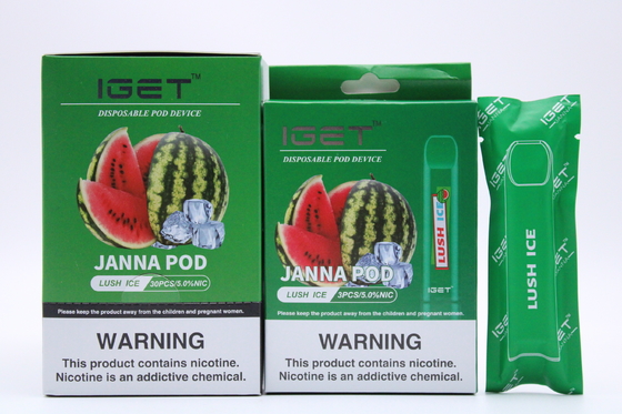 Soffi elettronici eliminabili all'ingrosso 1.6ml Iget Janna Disposable Vape della penna 450 della sigaretta