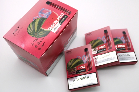 Penna eliminabile autentica di Vape della batteria dei soffi 400mAh del dispositivo 600 del baccello delle E-sigarette di IGET SHION