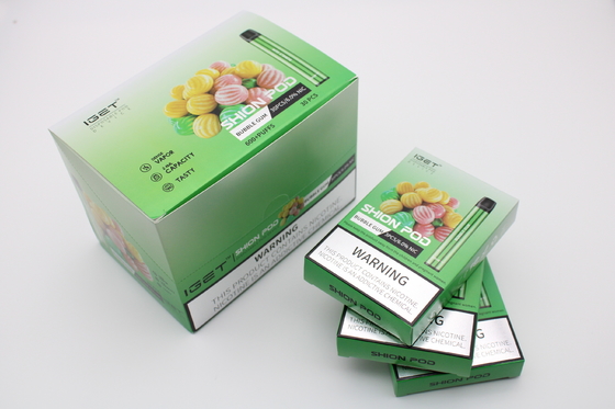 Penna eliminabile autentica di Vape della batteria dei soffi 400mAh del dispositivo 600 del baccello delle E-sigarette di IGET SHION