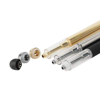 Punta rotonda D5-A 3.7v CBD ceramico Vape eliminabile Pen Empty del gocciolamento del metallo