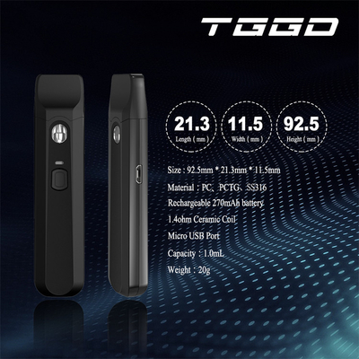 280mah 1.0ml P15 CBD Vape eliminabile Pen Custom Color Portable