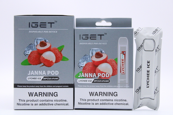 Baccelli eliminabili del nicotina del ghiaccio IGET Vape del litchi 450 soffi