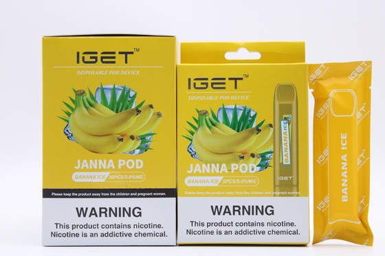 Baccelli eliminabili del nicotina del ghiaccio IGET Vape del litchi 450 soffi