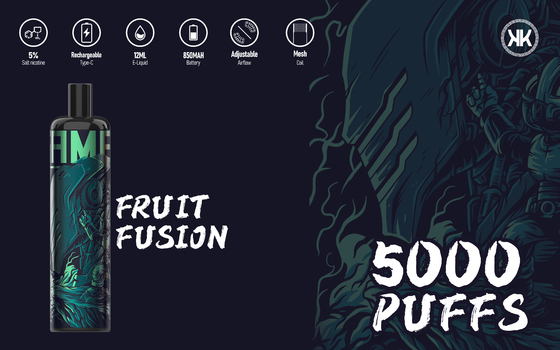 sapori multipli Vape 5000Puffs E dei sigari eliminabili di 850mAh EPOD