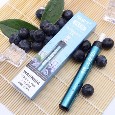 IGET originale PIÙ 1200 sapori eliminabili di capacità 13 della penna 4.8ml di Vape del nicotina dei soffi 6%