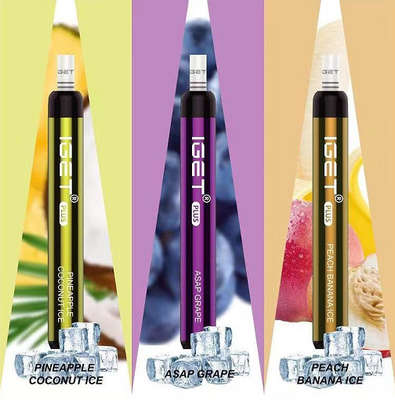 IGET originale PIÙ 1200 sapori eliminabili di capacità 13 della penna 4.8ml di Vape del nicotina dei soffi 6%