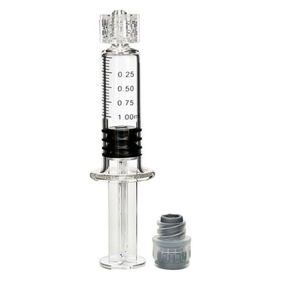 Siringa di vetro dell'olio di CBD THC DELTA8, siringa 1ml della serratura di IPlayecigs Luer